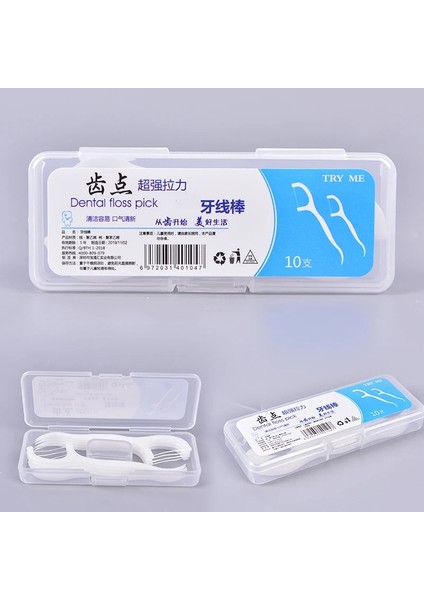 Kutu Diş Ipi Pensede Seçtikleri Diş Kürdanları Çubuk Diş Temiz Ağız Bakımı 7.5cm Rastgele Paket (Yurt Dışından)