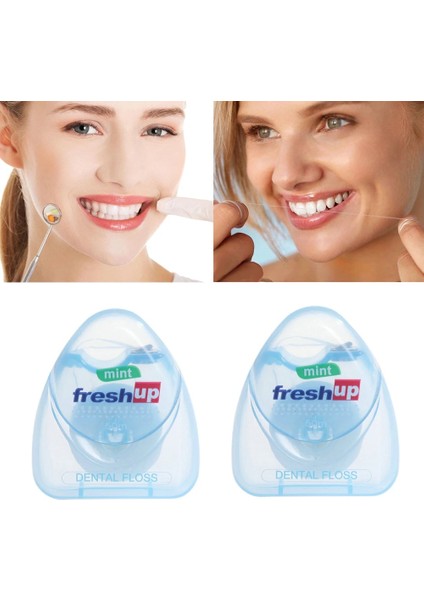 Mavi Stil Taşınabilir 50M Mikro Ağda Ipi Interdental Fırça Diş Çubuğu Kürdan Flok Ağız Hijyeni Temiz Tel (Yurt Dışından) fiyatları