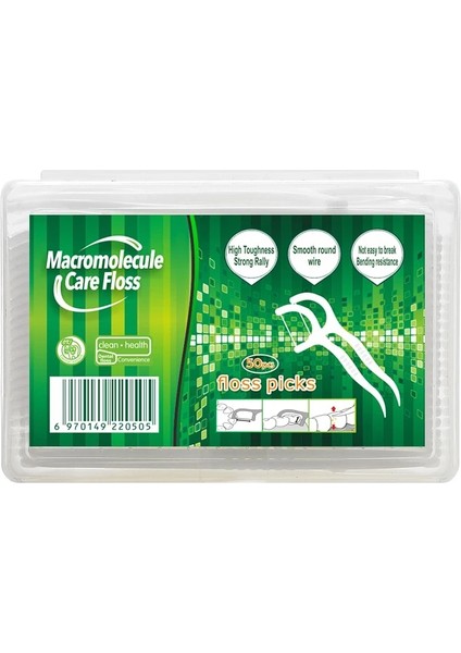 50 Adet Tarzı Diş Ipi Kürdan Diş Temizleme Için Taşınabilir Kutulu Fil Dentaire Yetişkinler Diş Bakımı Yumuşak Iplikler Dayanıklı Flosser (Yurt Dışından)