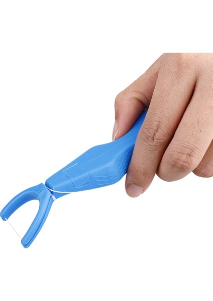 Beyaz Stil 30M Nylon Dental Floss With Holder Tooth Cleaning Pick Oral Care Cleaner Flosser Interdental Brush Teeth Clean String Tool (Yurt Dışından) modelleri