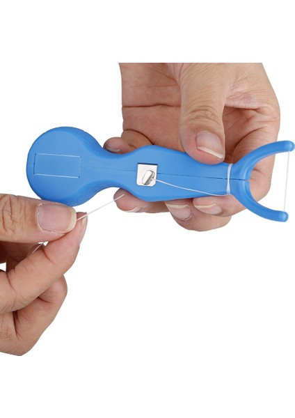 Beyaz Stil 30M Nylon Dental Floss With Holder Tooth Cleaning Pick Oral Care Cleaner Flosser Interdental Brush Teeth Clean String Tool (Yurt Dışından) fırsatları