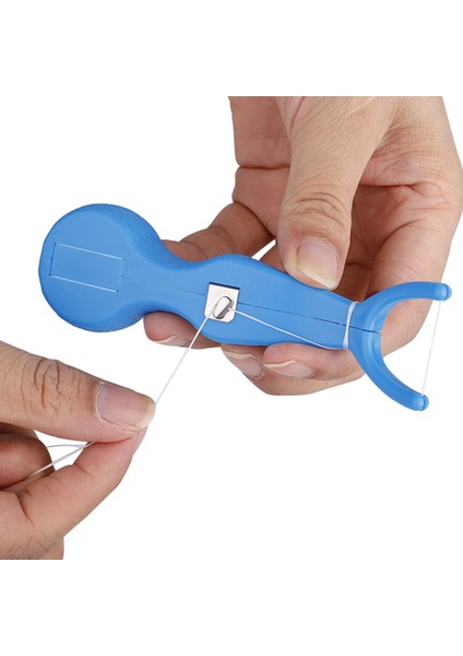 Beyaz Stil 30M Nylon Dental Floss With Holder Tooth Cleaning Pick Oral Care Cleaner Flosser Interdental Brush Teeth Clean String Tool (Yurt Dışından) indirimleri