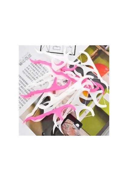 Lot Diş Ipi Çubuk Yemekten Sonra Diş Alır Diş Güvenliği Kürdan Çubuk Flosser Diş Arası Fırçası Ağız Bakımı (Yurt Dışından) fırsatları