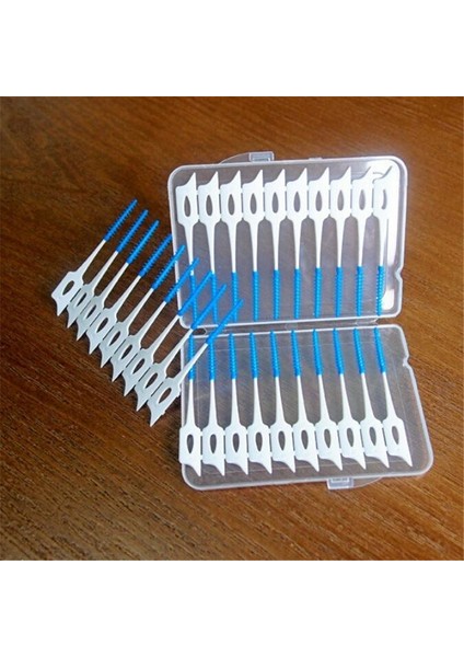 Çift Ipi Kafa Hijyen Diş Silikon Interdental Fırça Kürdan Yeni Ortodontik Fırça Temizleme Diş Boşlukları Ağız Bakımı (Yurt Dışından)