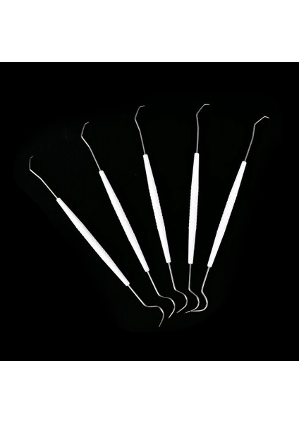 Paslanmaz Çelik Bir Kerelik Geçici Çift Kanca Diş Dental Explorer Dentalist Prob Malzemeleri Diş Hekimi Alet Seti (Yurt Dışından)
