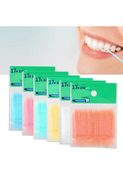 Yeşil Stil Ortable Tek Kullanımlık Plastik Kürdan Diş Temizleme Diş Pensesinde Seyahat Ipi Çubukları Ağız Bakımı Flok Temiz Aletler (Yurt Dışından) indirimleri