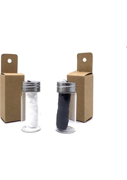 Nane Aroması Tarzı Doldurulabilir Cam Tutucu ile Vegan Diş Ipi Naturall Sıfır Atık Bambu Kömür Eko Ağız Bakımı Diş Pensesinde (Yurt Dışından) modelleri