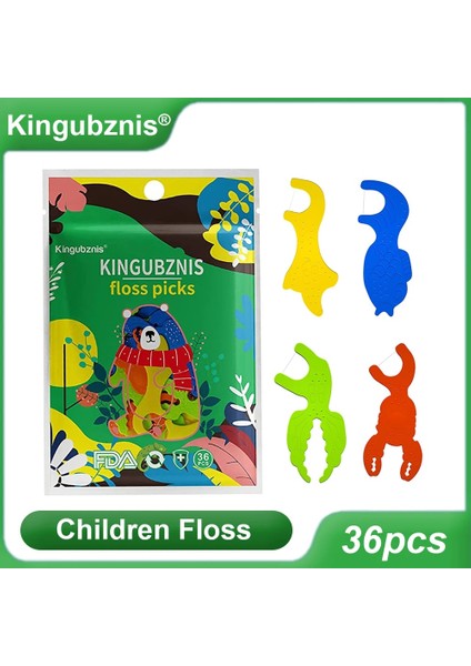 36 Adet Tarzı Kingubzea Şekiller Diş Pensesinde Çocuk Kürdan Çocuk Çocuklar Floks Çubuklar Karikatür Sevimli Taşınabilir Torbalı (Yurt Dışından) fiyatları