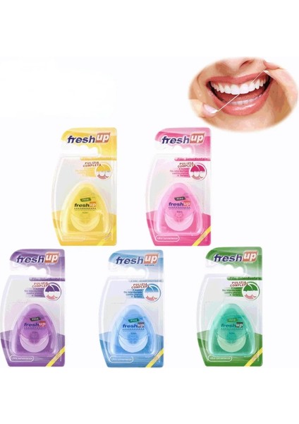 Pembe Tarzı 50M Mikro Balmumu Nane Aroması Diş Pensesinde Interdental Fırça Diş Çubuğu Kürdan Flok Ağız Hijyeni Temiz Tel (Yurt Dışından) fırsatları