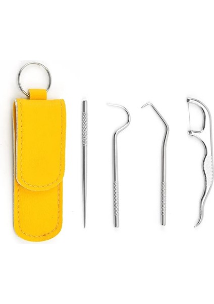 Siyah Stil 4 Adet Titanyum Kürdan Çanta Seti Paslanmaz Çelik Kürdan Taşınabilir Yeniden Kullanılabilir Metal Kürdan Tutucu ile Açık Ev Seyahat (Yurt Dışından) fırsatları