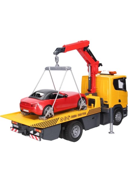 Scania Super 560R Çekici ve Yarış Arabalı Çekici Model Araç Seti modelleri