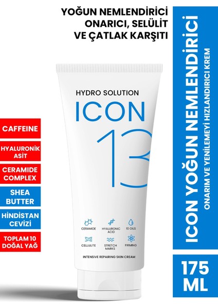 Hydro Solution Icon Firming + Anti Selülit + Stretch Marks Yoğun Onarıcı Bakım Kremi 175 ml