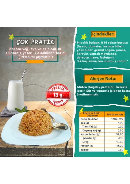 Makarna Lütfen Nohutlu Sebzeli Bulgur Pilavı Karışımı (250 g)