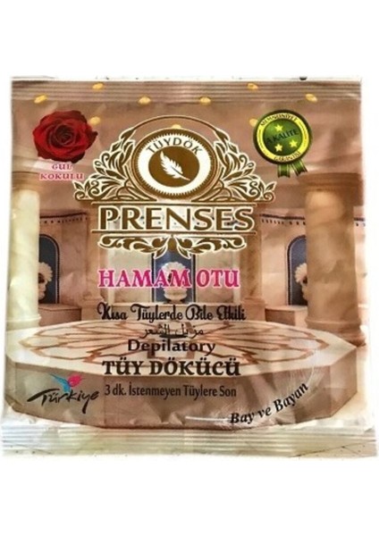 Gül Kokulu Tüy Dökücü Toz - Hamam Otu 150GR