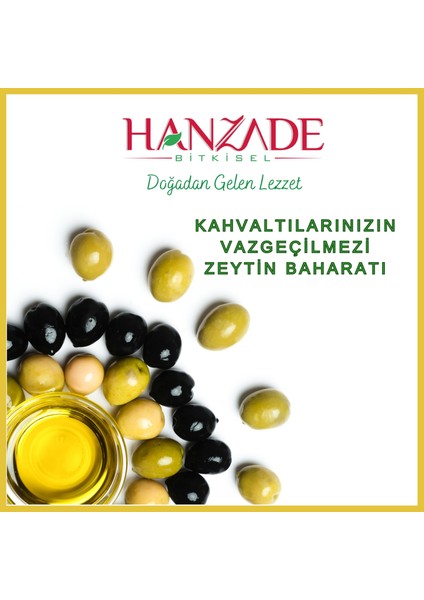 Hanzade Bitkisel Zeytin ve Zeytinyağı Çeşnisi 1 kg Sosu Harcı Baharatı Kahvaltılık