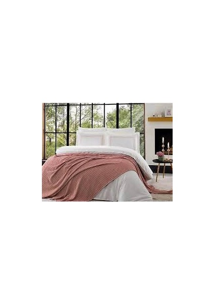 7 Parça Yatak Örtülü Çeyizlik Nevresim Takımı ( Gelin Seti ) Natural Breeze Decorose