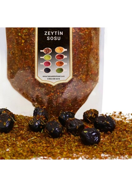 Hanzade Bitkisel Zeytin ve Zeytinyağı Çeşnisi 500 gr Sosu Harcı Baharatı Kahvaltılık