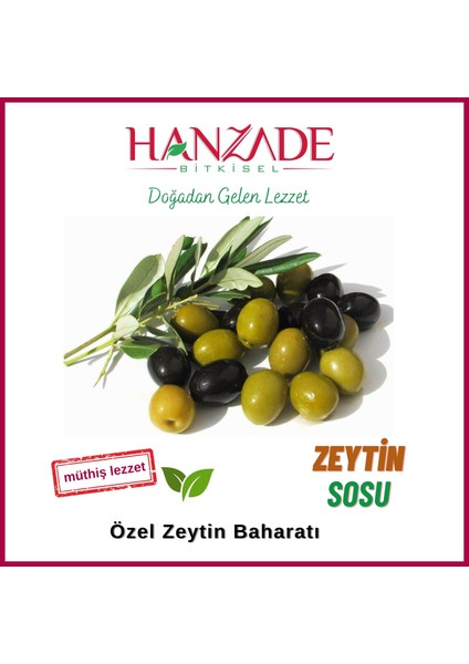 Hanzade Bitkisel Zeytin ve Zeytinyağı Çeşnisi 500 gr Sosu Harcı Baharatı Kahvaltılık