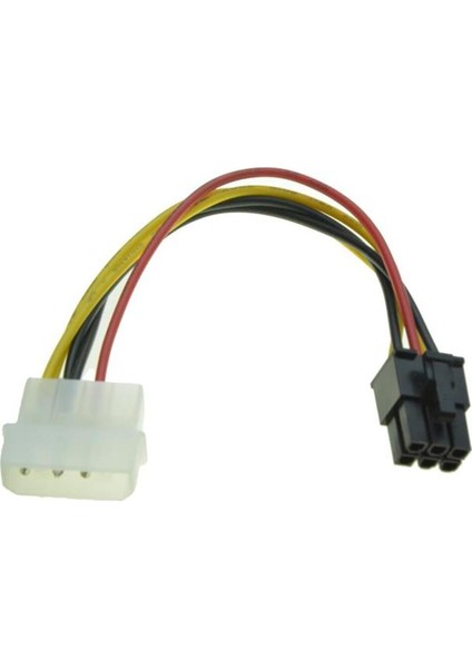 4 Pin Molex - 6 Pin Pcı-Express Pcıe Ekran Kartı Güç Dönüştürücü Adaptör Kablosu (Yurt Dışından)