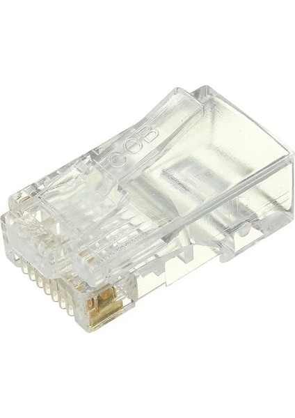 50 Adet/grup RJ45 Rj-45 Cat5 CAT5E Modüler Kablo Kafa Fişi Ethernet Altın Kaplama Ağ Konektörü En Iyi Promosyon (Yurt Dışından) fiyatları