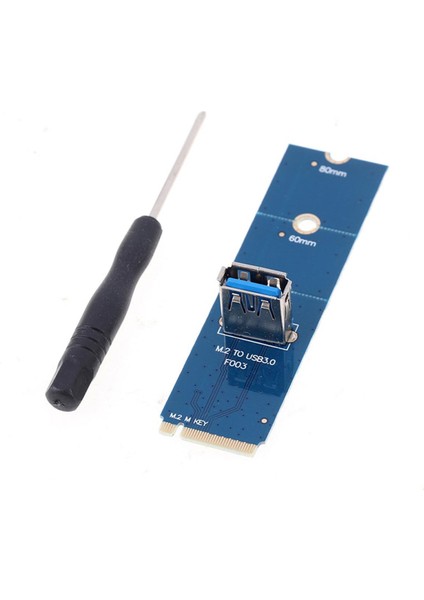 Pcı-E Yükseltici Kart Btc Madenciliği Için Yüksek Hızlı Ngff M.2'den USB 3.0'a Aktarım Kartı (Yurt Dışından)