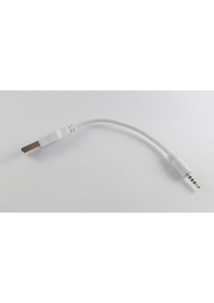 1 Adet USB A Erkek 2.5mm Erkek Jack Tak Ses Veri Kablosu Ipod Mp3 Mp4 Beyaz 17 cm (Yurt Dışından)