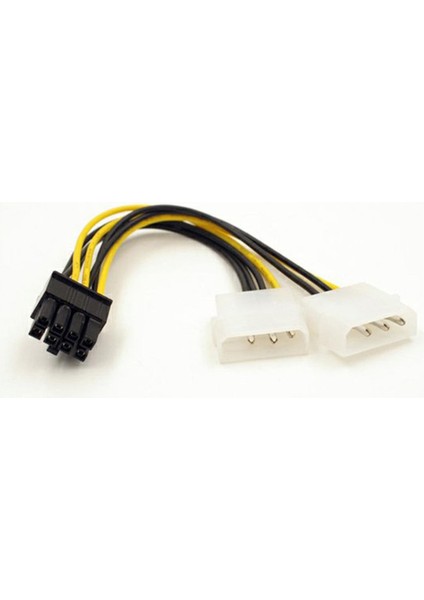 Gelişmiş Yükseltici Çift Molex Lp4 4 Pin 8 Pin Pcı-E Express Dönüştürücü Adaptör Güç Kablosu Tel 2017 Damla Alışveriş 1 Adet (Yurt Dışından)