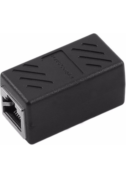 Oxa Siyah Dişi Ağ Lan Konnektör Adaptörü Çoğaltıcı Genişletici RJ45 Ethernet Kablosu Birleştirme Uzatma Dönüştürücü Çoğaltıcı (Yurt Dışından)