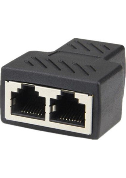 1 Ila 2 RJ45 Ayırıcı Ağ Adaptörü Konektörü Bölünmüş Kablo Ağ Genişletici Uzatma Konektörü Ethernet Lan Çift Bağlantı Noktalı Fiş (Yurt Dışından)