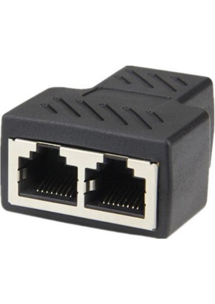 1 Ila 2 RJ45 Ayırıcı Ağ Adaptörü Konektörü Bölünmüş Kablo Ağ Genişletici Uzatma Konektörü Ethernet Lan Çift Bağlantı Noktalı Fiş (Yurt Dışından)