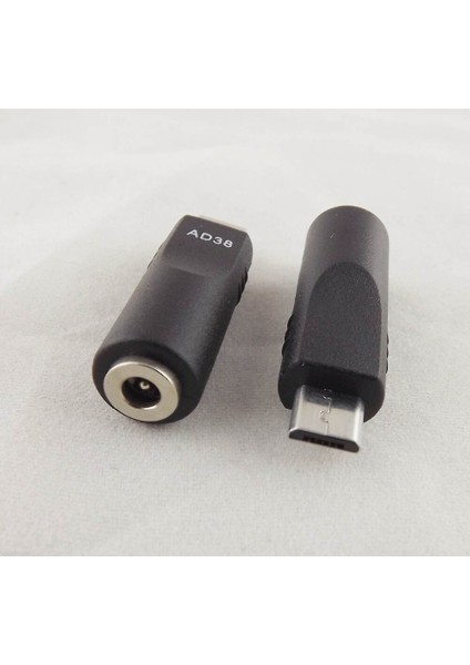 2 Adet 3.5mm x 1.1mm Dişi Mikro USB 5 Pin Erkek Dc Güç Dönüştürücü Şarj Adaptörü (Yurt Dışından)