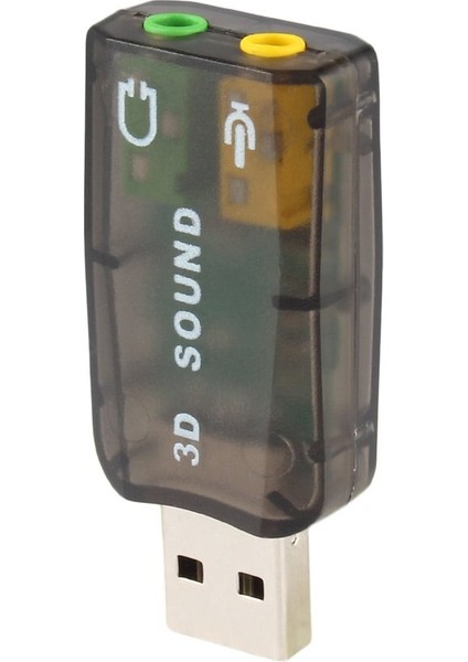 USB 2.0 Ses Kulaklık Kulaklık Kulaklık Mikrofon Mikrofon Jakı Dönüştürücü Adaptör, Dinamik Çevreleyen Arka Plan Ses Efekti (Yurt Dışından)