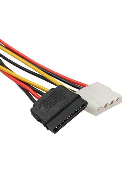 15PIN Erkek Seri 15PIN Ide Molex Dişi + 4pin Sata Dişi Kablo Güç Kablosu (Yurt Dışından)