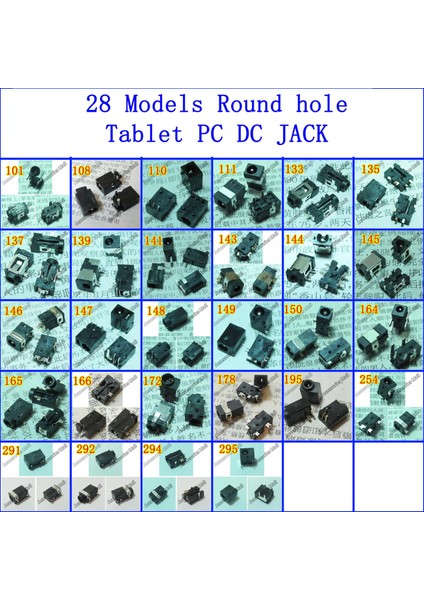 28 Model Seçin 1 Tablet Pc Jack 3.5*1.3mm 4.0*1.7mm 2.5*0.7mm 3.0*1.0mm Güç Dc Jack Konektörü, Netbook Için Soket (Yurt Dışından) fiyatları
