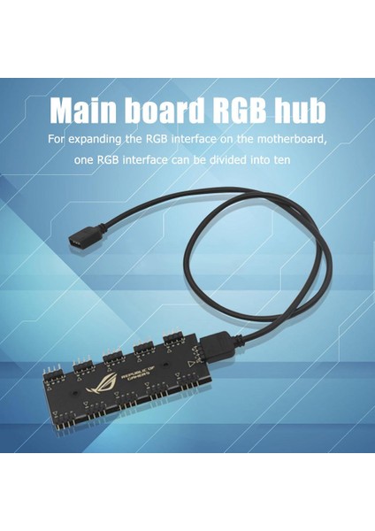 12 V 4pin Rgb Senkronizasyon Hub Splitter 1 Ila 10 Rgb Sync Uzatma Kablosu Gıgabyte Aura Sata Tipi Hub Rbg (Yurt Dışından)