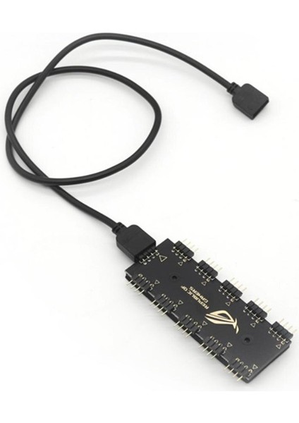12 V 4pin Rgb Senkronizasyon Hub Splitter 1 Ila 10 Rgb Sync Uzatma Kablosu Gıgabyte Aura Sata Tipi Hub Rbg (Yurt Dışından)