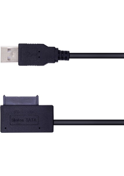 Chıpal USB 2.0 Mini Sata Iı 7 + 6 13PIN Adaptörü Bilgisayar Dizüstü Cd/dvd Rom Slimline Sürücü Dönüştürücü Kablosu Aktarım Kablosu (Yurt Dışından)