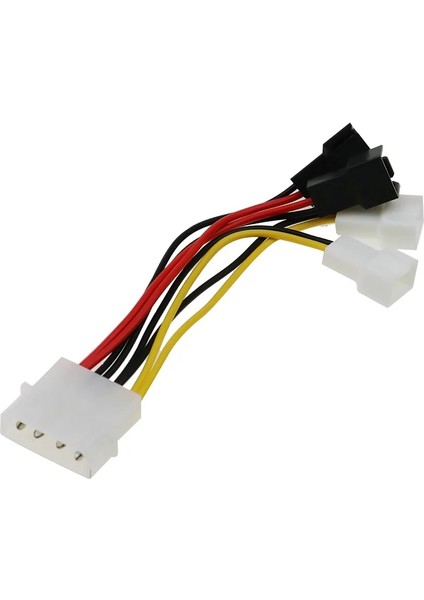 2 Adet 4-Pin Molex 3-Pin Fan Güç Kablosu Adaptör Konnektörü 12 V Bilgisayar Soğutma Fanı Kabloları Cpu Pc Kasa Fanı (Yurt Dışından)