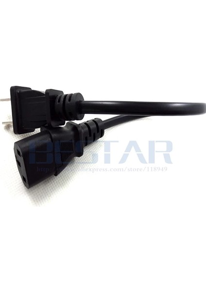 Nema 1-15P Jp Abd Fişi IEC320 C13 3 Prong Ac Kablosu Kısa Taşınabilir Güç Kablosu 20 cm (Yurt Dışından)