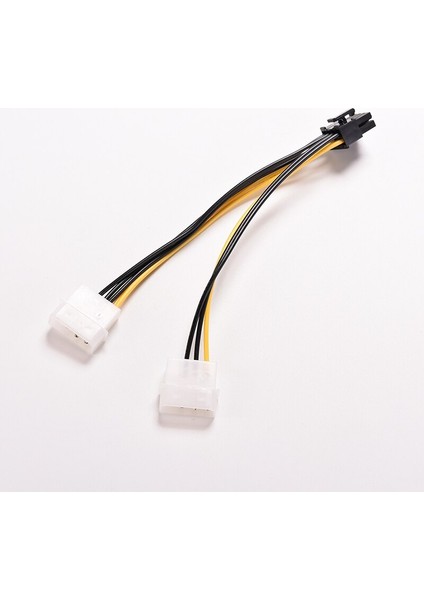 8 Pin Pcı Express Erkek Çift Lp4 4pin Molex Ide Pcı-E Grafik Ekran Kartı Güç Kablosu Adaptörü 16 cm (Yurt Dışından) fiyatları