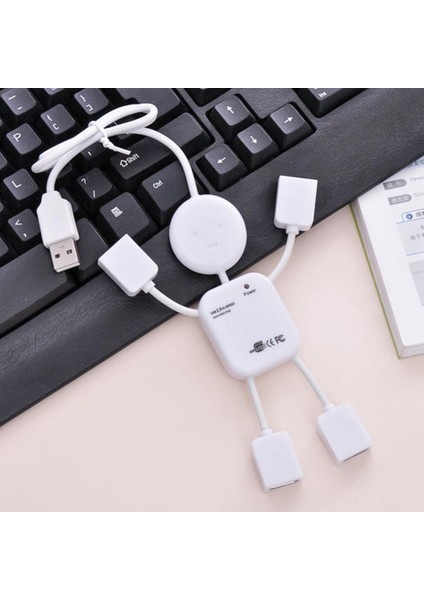 Şekil 4 Bağlantı Noktaları 480 Mbps Pc Dizüstü Bilgisayar USB 2.0 Genişletme Hub Splitter Adaptörü (Yurt Dışından)