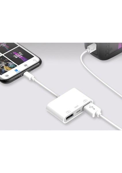 Lightning USB Otg Dönüştürücü Adaptör IPhone Fare Klavye Şarj U Disk Kamera Kart Okuyucu Veri Dönüştürücü Iphone Otg (Yurt Dışından)