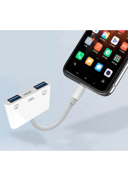 Lightning USB Otg Dönüştürücü Adaptör IPhone Fare Klavye Şarj U Disk Kamera Kart Okuyucu Veri Dönüştürücü Iphone Otg (Yurt Dışından)