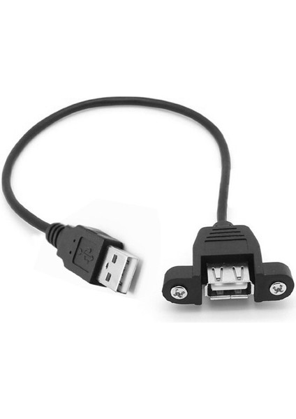 Bilgisayar Veri Hattı USB 2.0 B Dişi Soket Panel Montajlı USB B Erkek Yazıcı Uzatma Kablosu Kulak Montajlı Uzatma Kablosu Kablolu (Yurt Dışından)