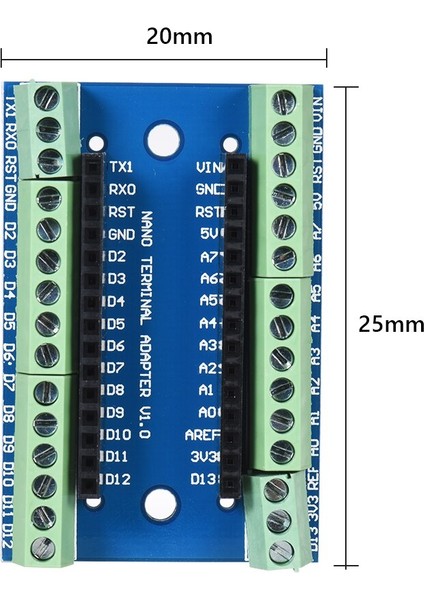 Genişletme Kartı Nano 3.0 Genişletme Kartı Adaptör Panosu Arduino Nano 3.0 V3.0 Avr ATMEGA328P ATMEGA328P-AU Modülü (Yurt Dışından)