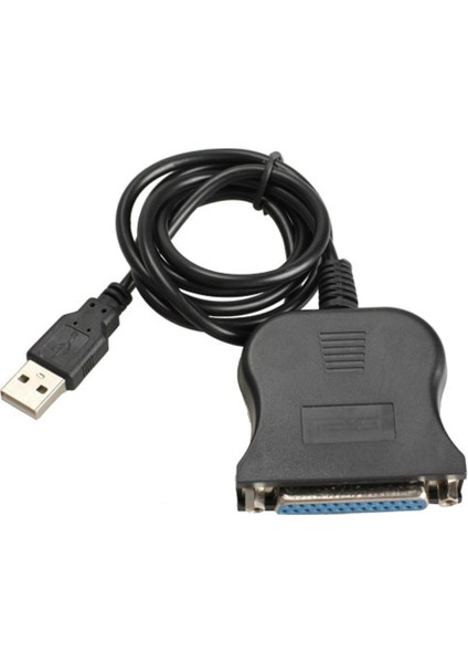 Yeni USB 1.1 DB25 Dişi Bağlantı Noktası Baskı Dönüştürücü Kablo Lpt USB Adaptörü Lpt Kablosu Lpt USB Kablosu Siyah (Yurt Dışından)