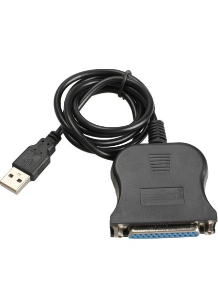 Yeni USB 1.1 DB25 Dişi Bağlantı Noktası Baskı Dönüştürücü Kablo Lpt USB Adaptörü Lpt Kablosu Lpt USB Kablosu Siyah (Yurt Dışından)