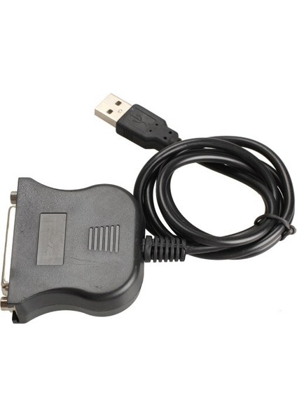 Yeni USB 1.1 DB25 Dişi Bağlantı Noktası Baskı Dönüştürücü Kablo Lpt USB Adaptörü Lpt Kablosu Lpt USB Kablosu Siyah (Yurt Dışından)
