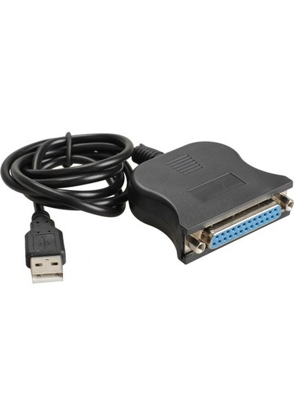 Yeni USB 1.1 DB25 Dişi Bağlantı Noktası Baskı Dönüştürücü Kablo Lpt USB Adaptörü Lpt Kablosu Lpt USB Kablosu Siyah (Yurt Dışından)