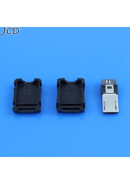 Jcd 2 Takım Mikro USB Erkek Konnektör Erkek Mikro USB Jakı 2.0 5pın Priz Plastik Kapaklı Çeşitli Dıy (Yurt Dışından)